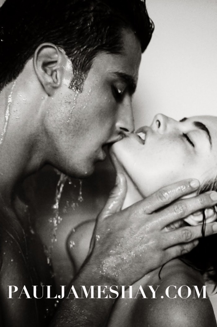 Man and woman in the shower