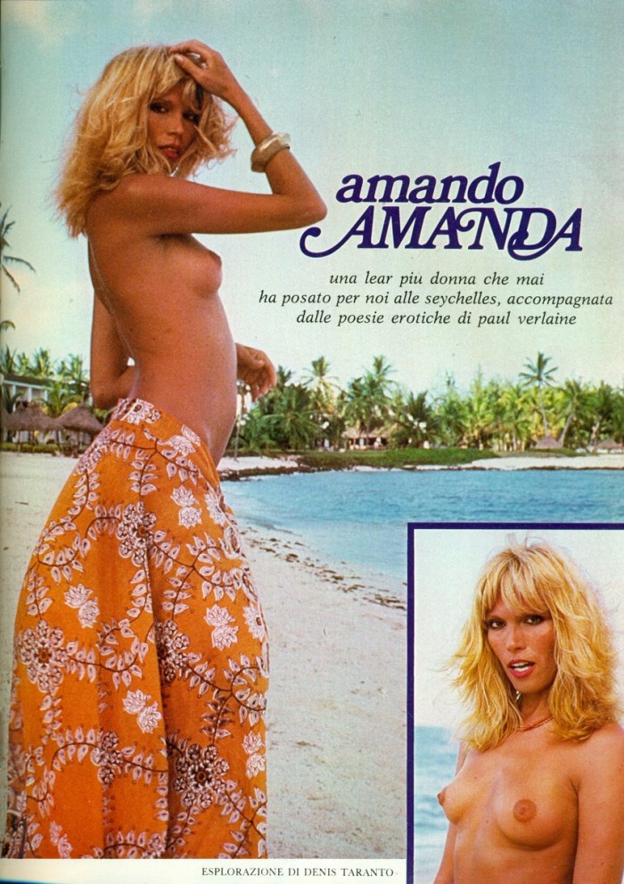 Amanda Lear naked without panties and bra