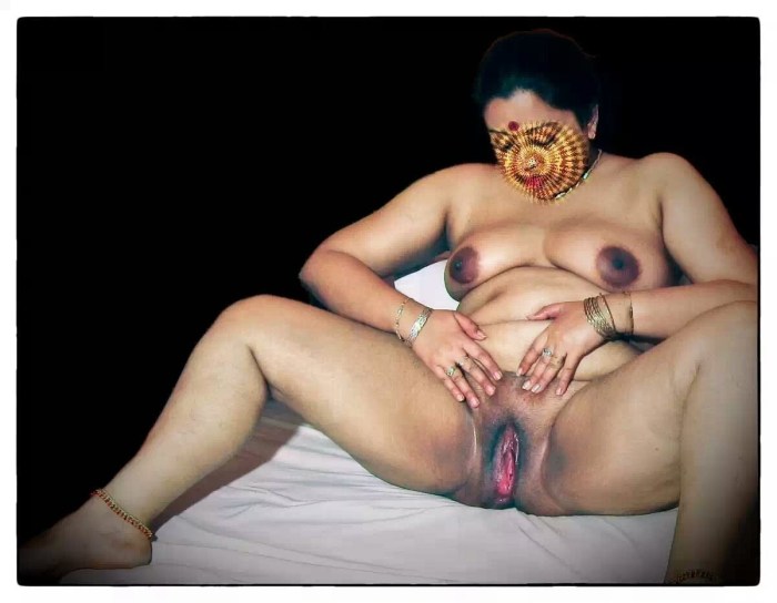 Naked fat Indian woman