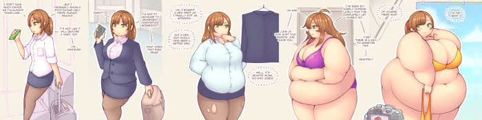 Fat anime girls weight gain