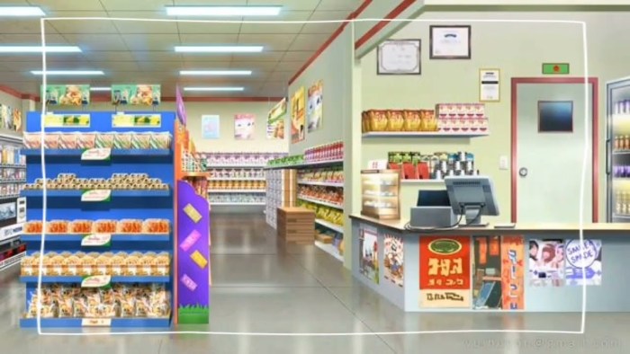 Anime grocery store