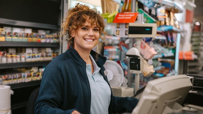 Happy Cashier Cashier