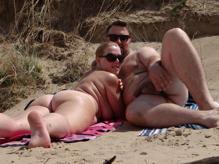 Chubby wife private XXX beach
