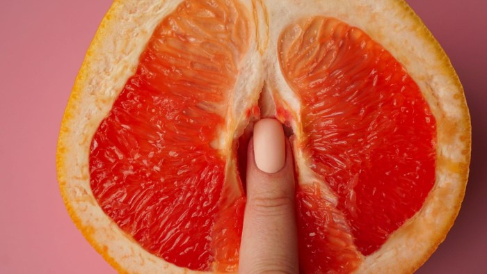 Closeup of Woman in Bikini Exploring