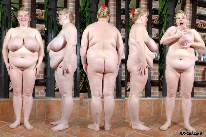 Fat women undress