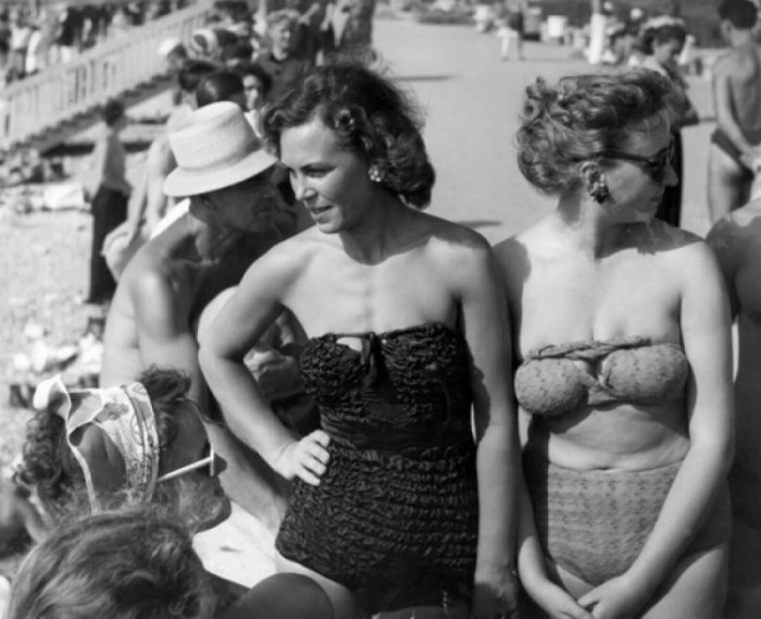 Soviet women in swimsuits