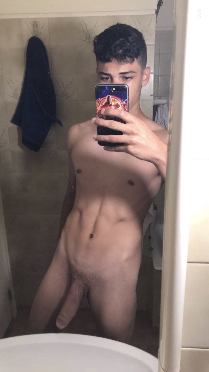 Naked young guys in the shower