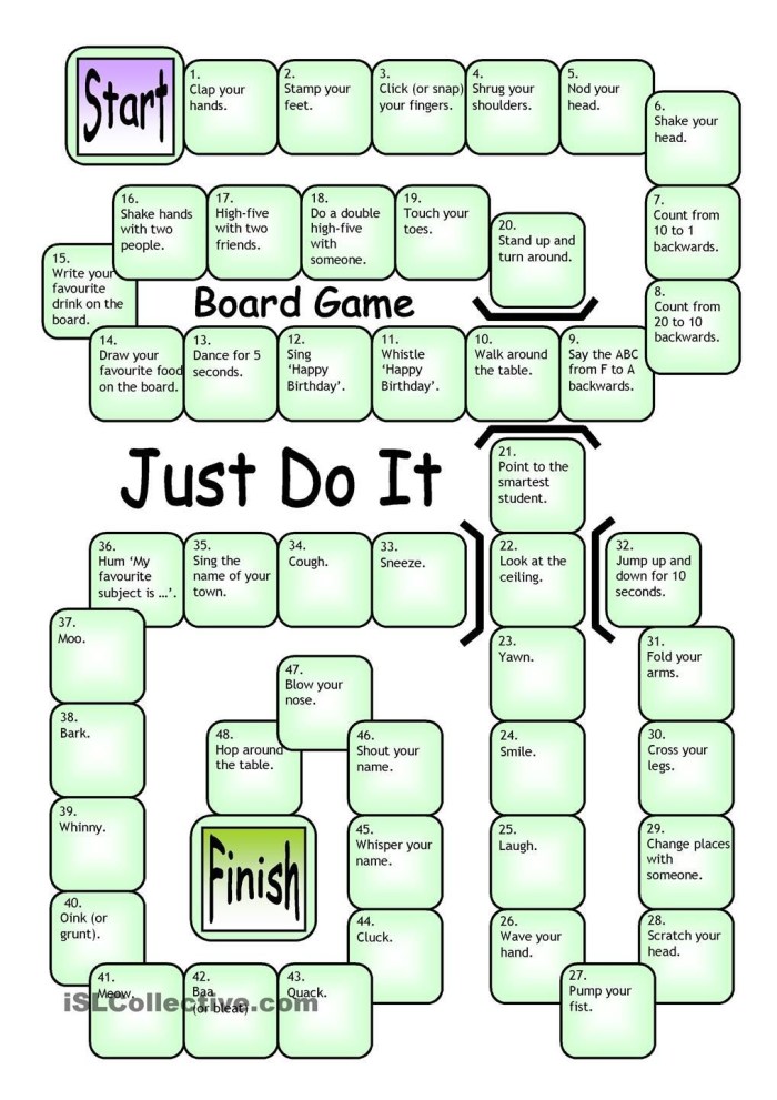 Board Games in English