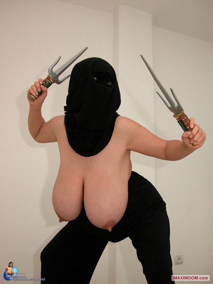 Big boobs in camouflage