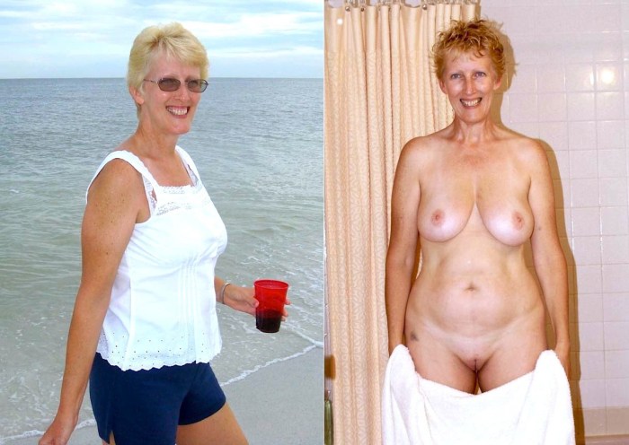 Naked thin mature women