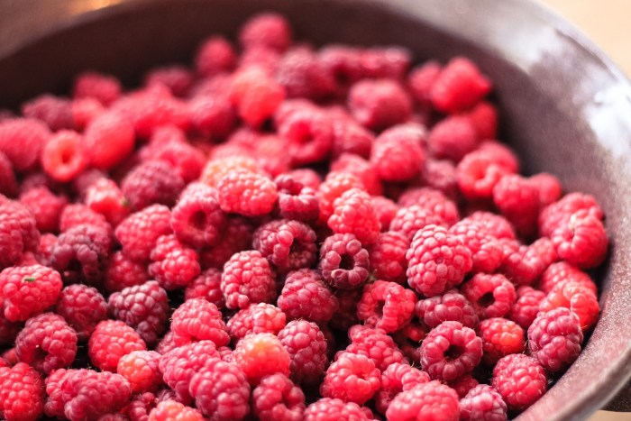 Juicy raspberries