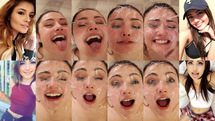 Facial in a public place