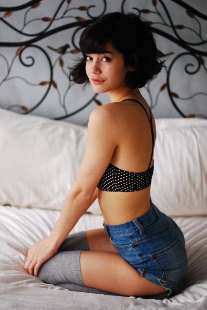 Beautiful miniature brunette