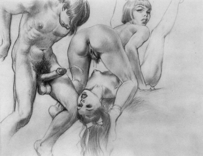 Drawn erotic comics
