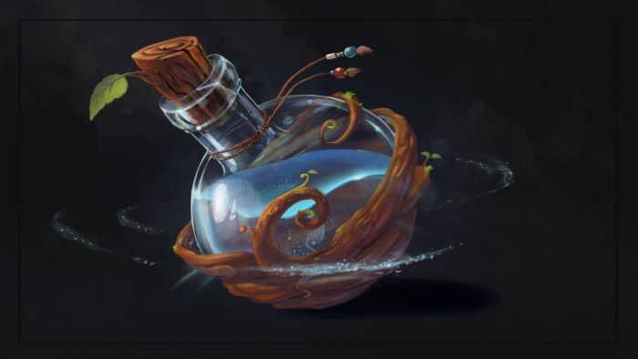 Pixel playing potion