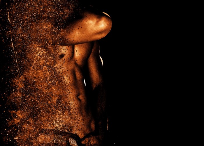 Beautiful naked male body