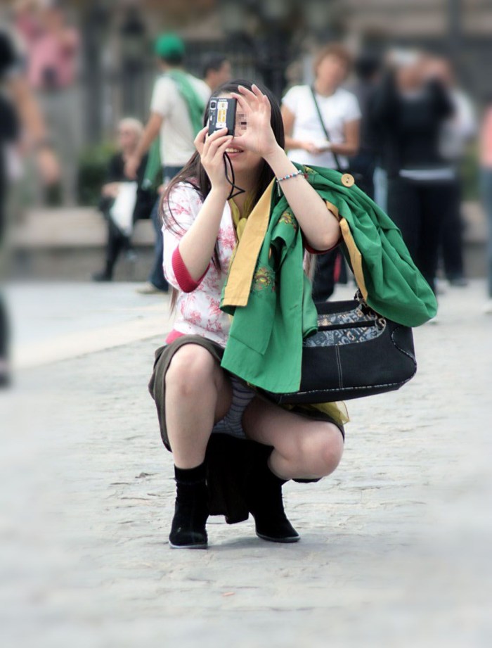 Panties in public transport