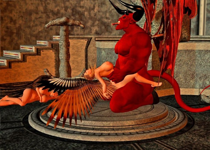 Hentai Angel and Demon BDSM