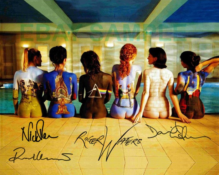 In underwear on the bed