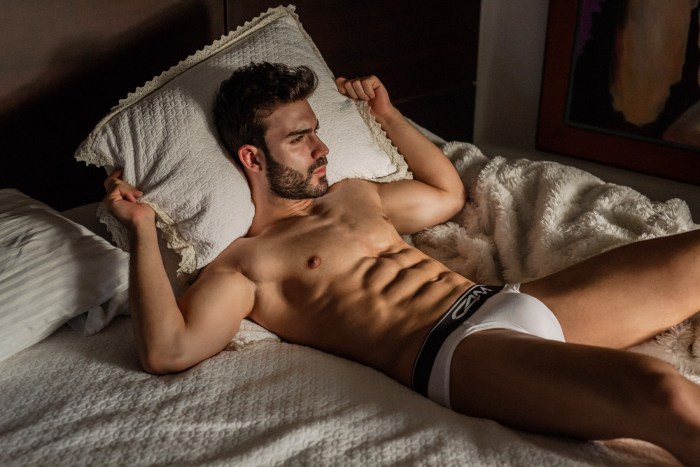 Man in Underwear Selfie