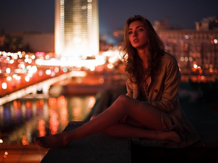 Micro skirt and stockings