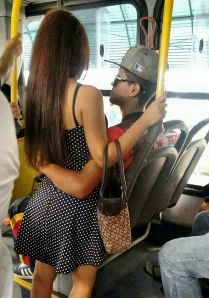 Backs in public transport