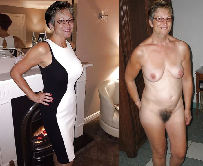 Girls dressed and undressed