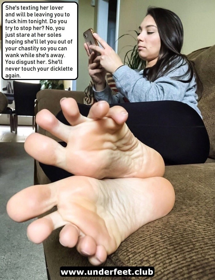 Footfetish dominance Caption