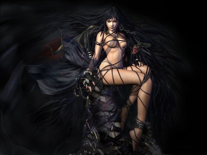 Girls Fantasy are half -naked