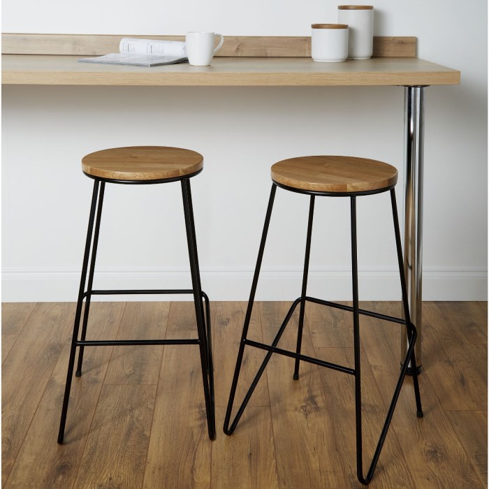 Girl sits on a stool