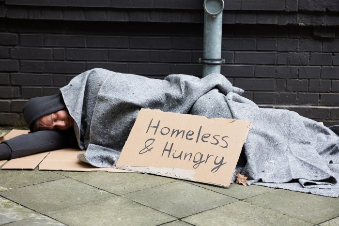 The poor homeless