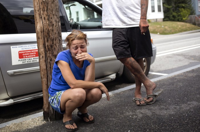 Logo of the Russian homeless sleeping on the street