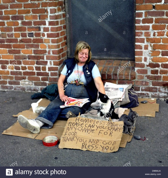 Italian homeless women