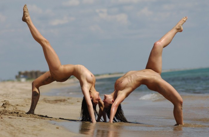 Remi Lacrox Naked Yoga
