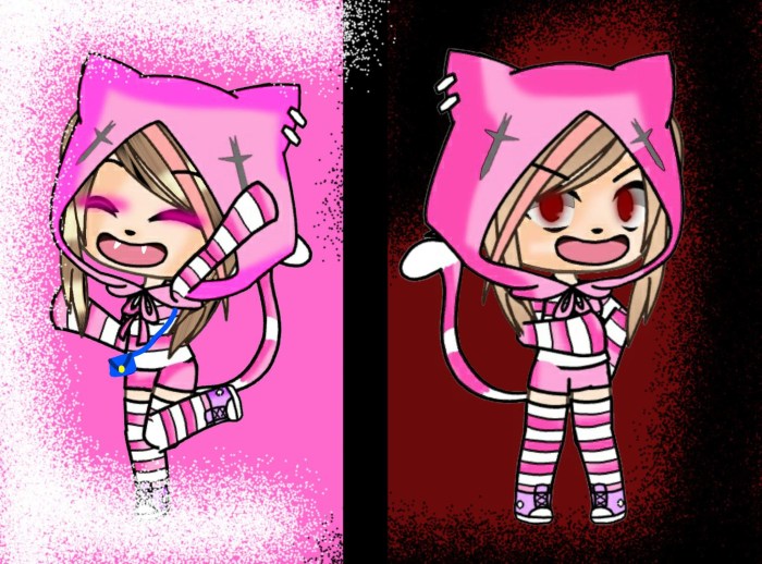 Gacha Life with pink hair