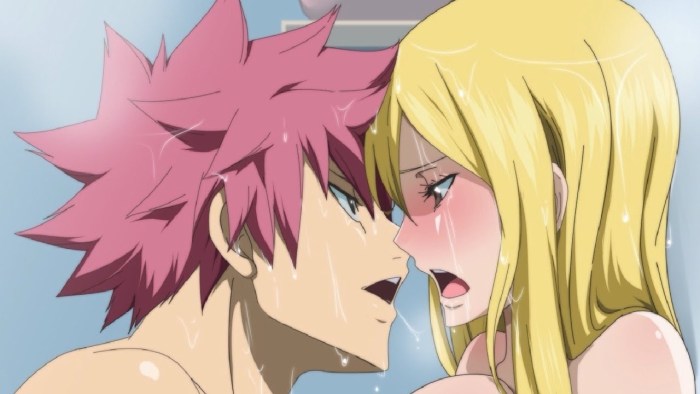 Anime Fairy Tail Kiss Lucy