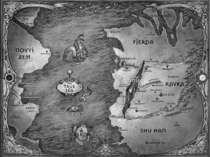 Lee Bardugo Grishi Ravka map