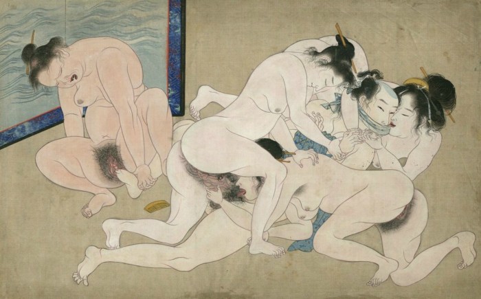 Japanese pornographic painting