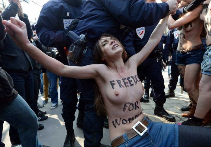 Ukrainian naked activists