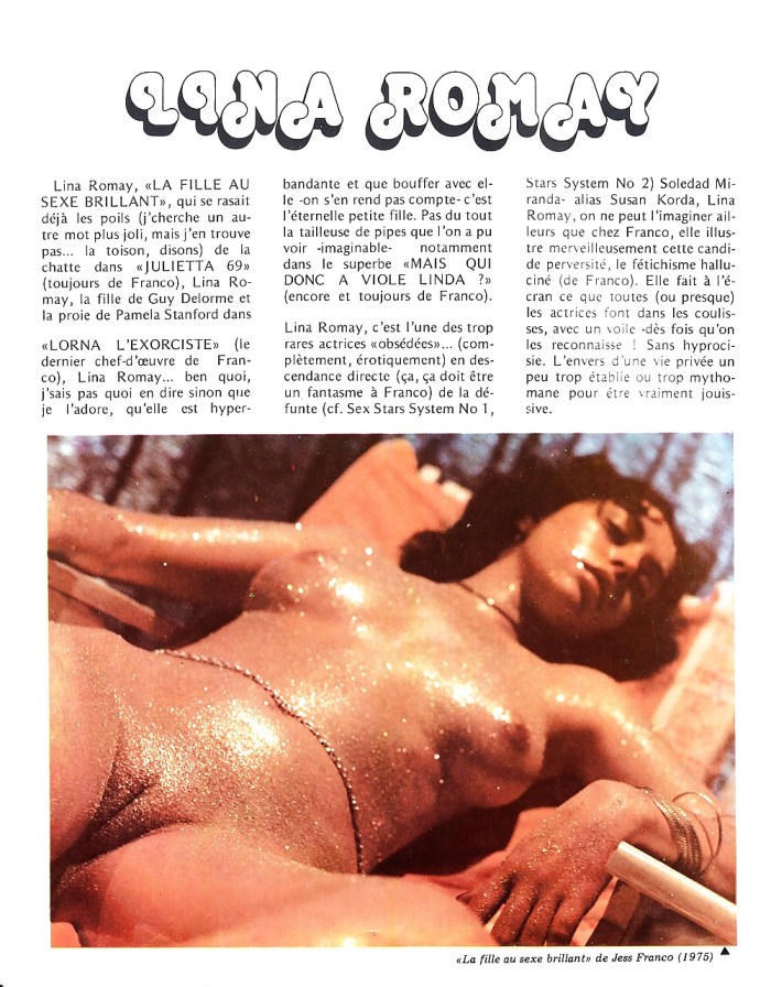 Lina Romay Sucks Cocks Left and Right/Shows Bush