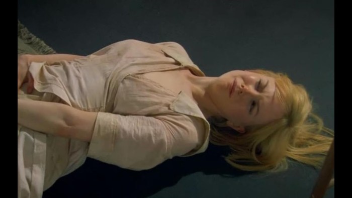 Naked women in a private car