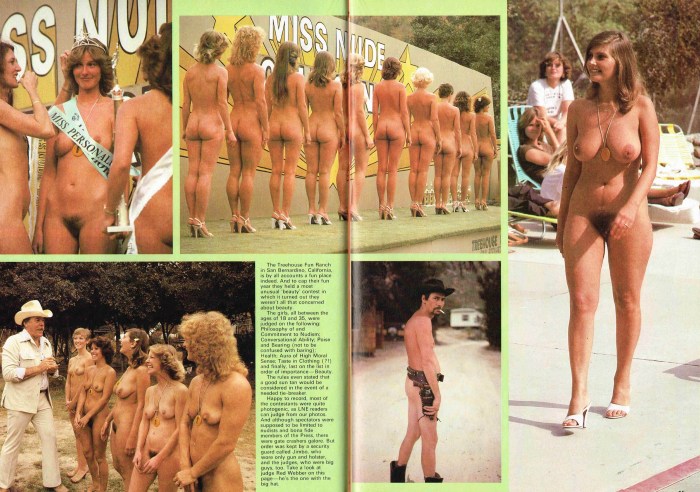 Beauty contest of naked women