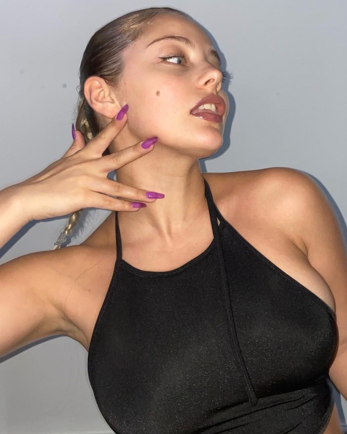 Katya Kishchuk in a cap