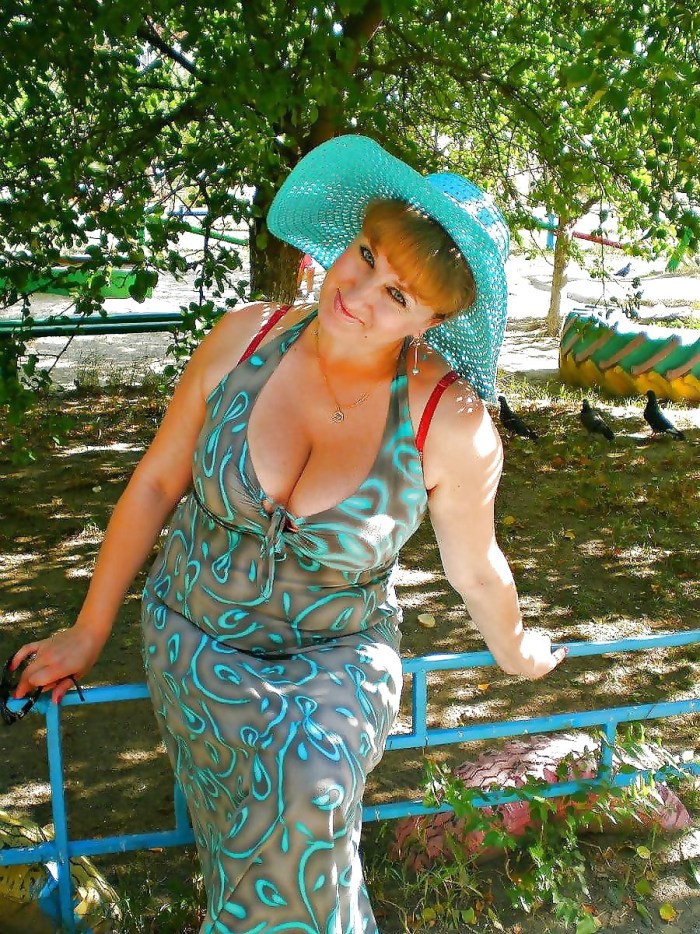 Busty Russian women in the country