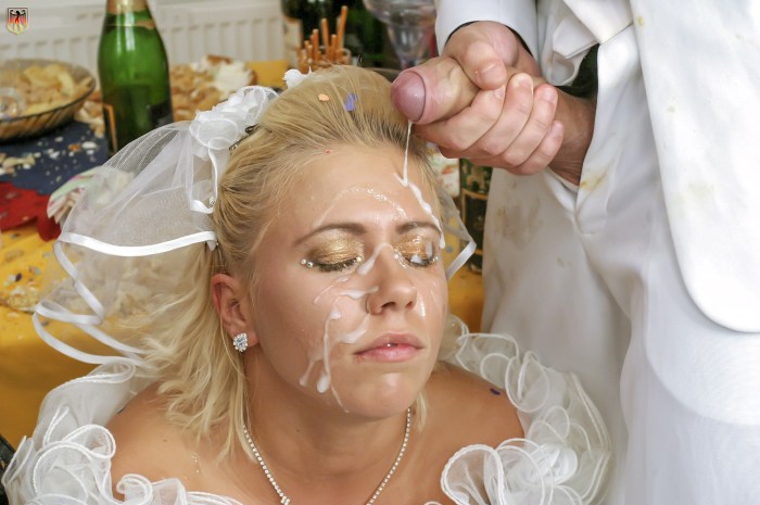 Naked brides show vagina