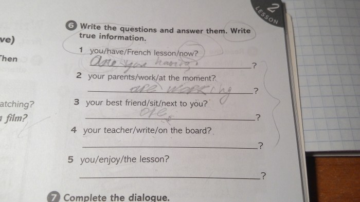 Write the Questions Grade 4