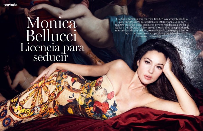 Monica Beluchachi in bed