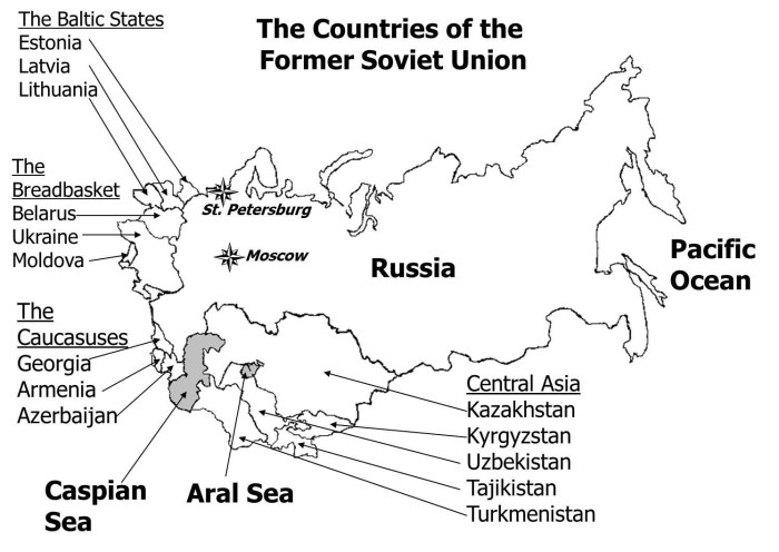 Soviet map of the United States