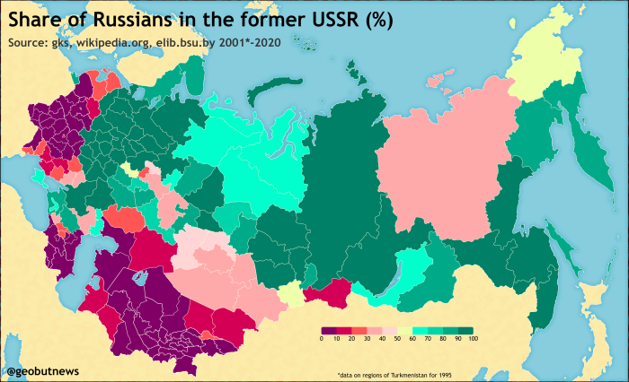 1945 USSR map