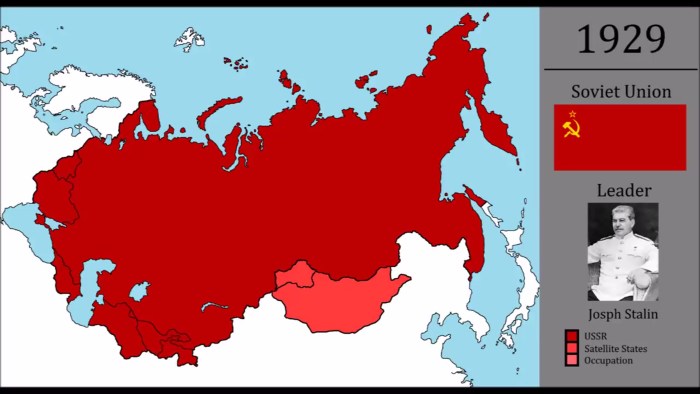 The collapse of the USSR is a map